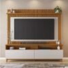 Home NT 1340 Larg. 1.83m Freijó/Off Ripado para TV até 65" - Notável