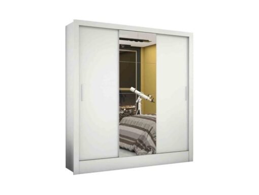 Guarda-Roupa Dubai Plus c/ espelho 3 portas e 3 gavetas - Branco