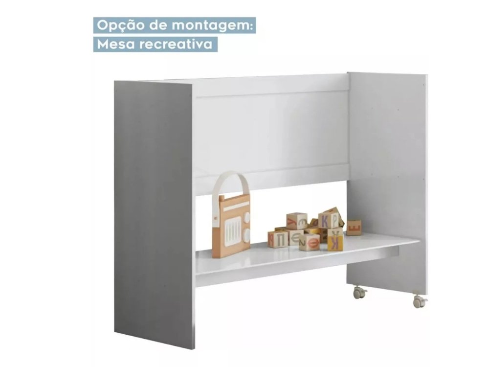 BERCO MULTIFUNCIONAL RUBI COM COLCHAO - BRANCO - Imagem 5