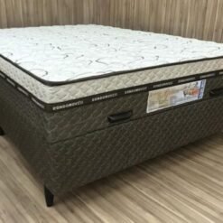 Cama box Baú Golden Light Casal - 138x188x62