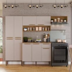 Cozinha Completa Madri 4 peças - Cinamomo/Off White