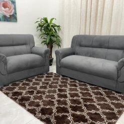 Conjunto de sofá 2 x 3 lugares REF 5014 - Cinza