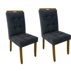 Conjunto Cadeiras Londres 2 unidades - Cinamomo/Cinza