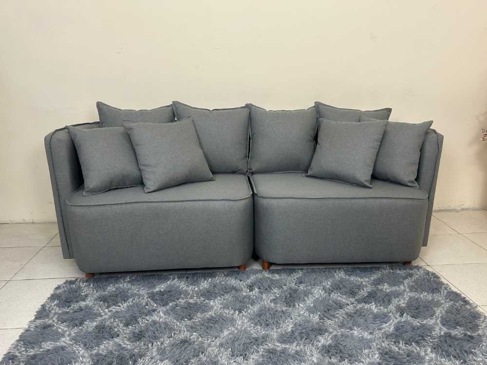 Sofá Orgânico Opel 2.00m - Linho Cinza - Imagem 3