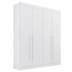 Guarda-Roupa Da Vinci Plus 4 portas e 3 gavetas - Branco