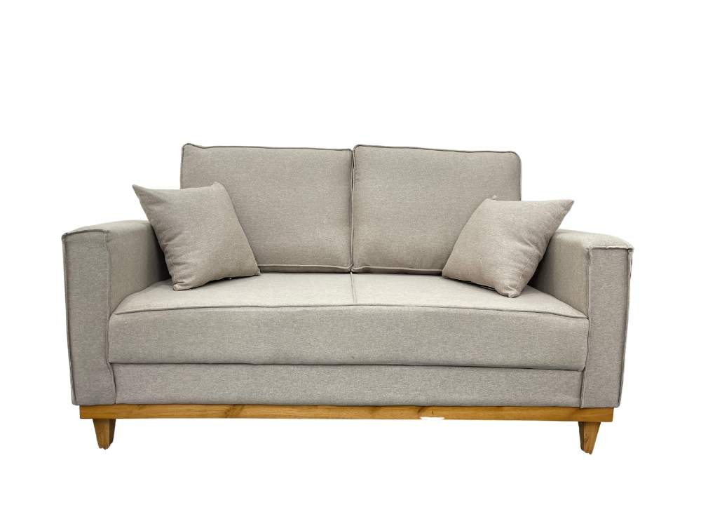 Sofá 2 lugares Slim 1.40m - Bege Linho - Imagem 2