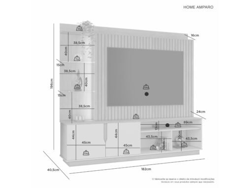 Home Amparo 60" - Cinamomo/Off White - Imagem 3