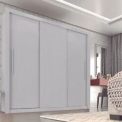 Guarda-Roupa Panamá 3 portas de correr - Branco