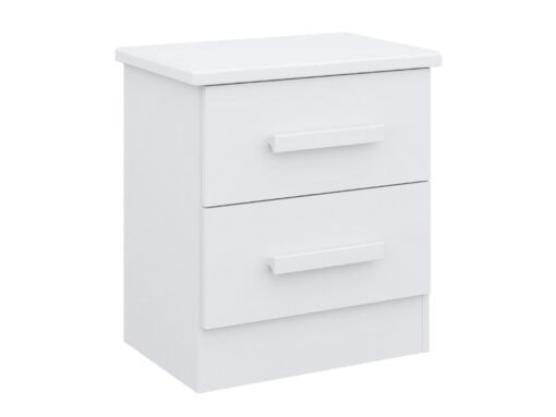 Mesa de cabeceira New Athos 2 gavetas - Branco