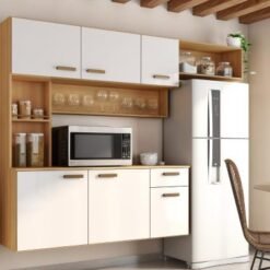 Cozinha Suspensa Manu - Freijó/Off White