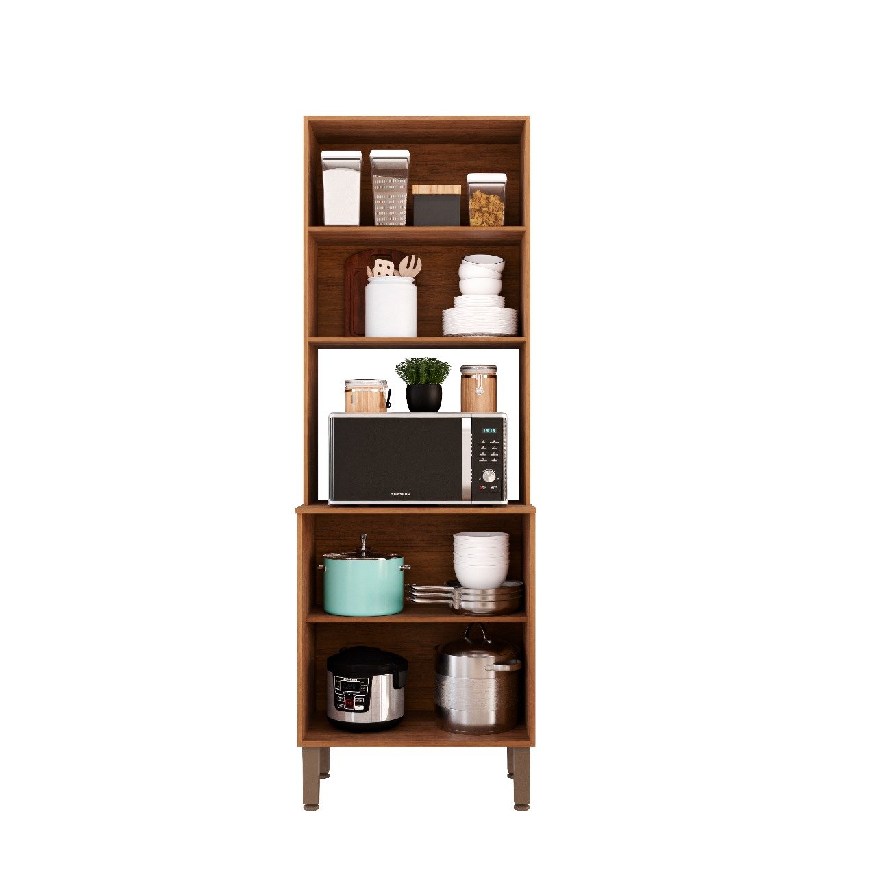 Paneleiro Torre Quente New Valência - Cinamomo/Preto - Imagem 2