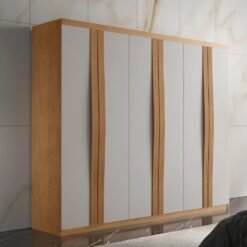 Guarda Roupa Grécia 6 Portas - Naturale/Off White