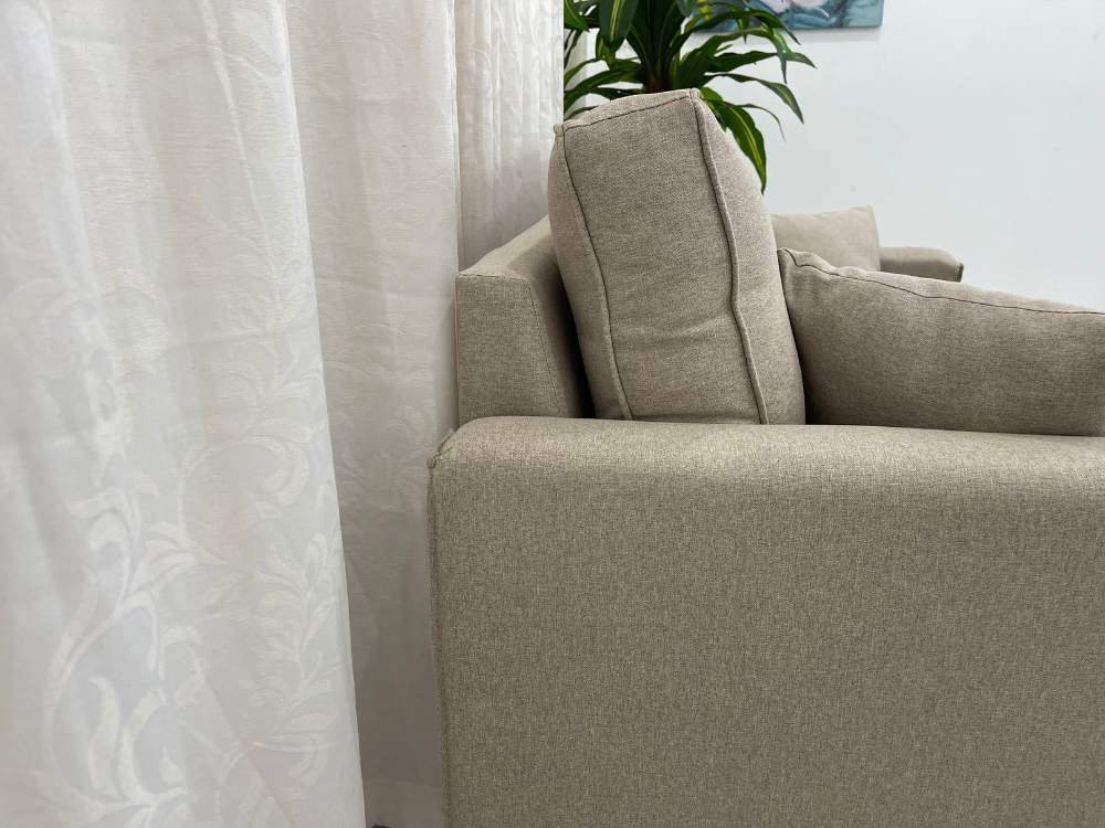 Sofá 2 lugares Slim 1.40m - Bege Linho - Imagem 5