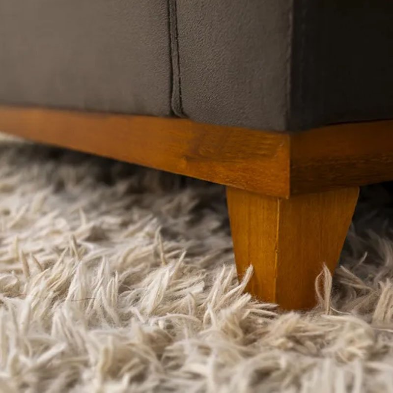 Poltrona Áustria Veludo Marrom A17 - Imagem 5