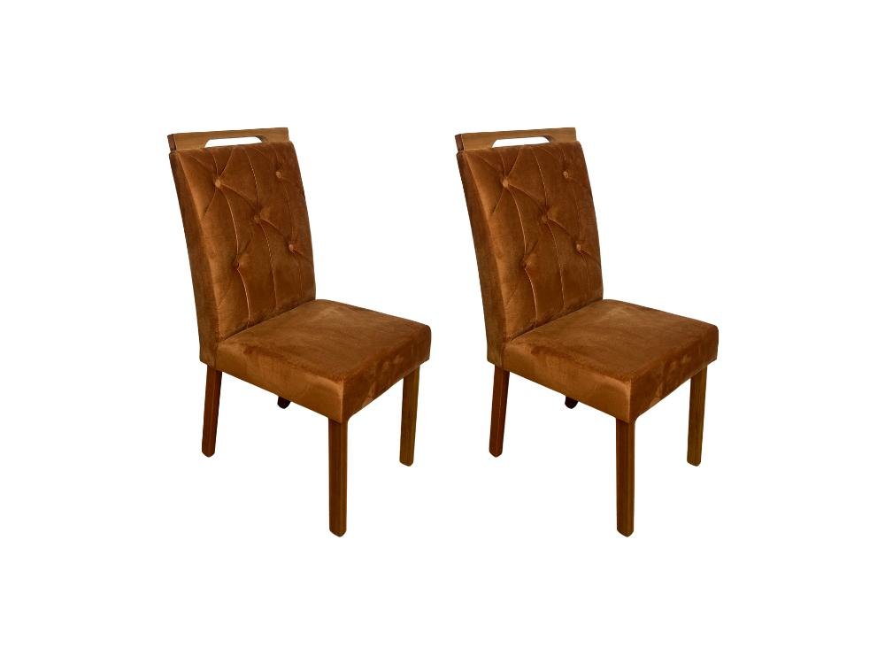 Conjunto Cadeiras Jasmim 2 unidades - Cinamomo/Terracota