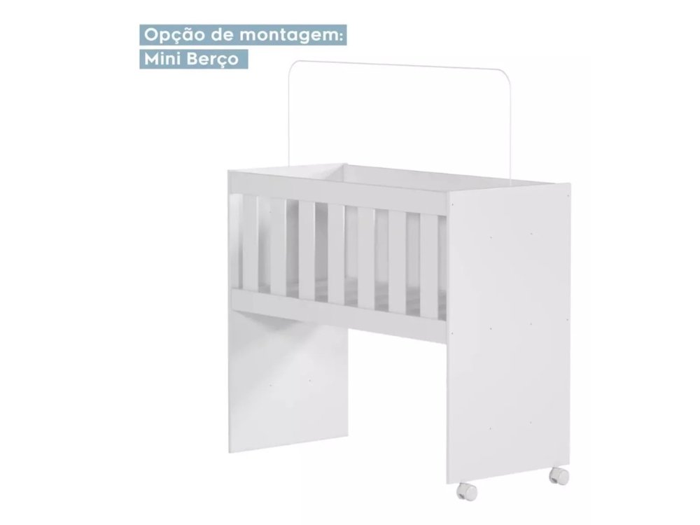 BERCO MULTIFUNCIONAL RUBI COM COLCHAO - BRANCO