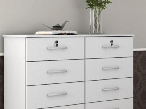 Cômoda 10 gavetas com chave Ref.: 06 - Branco - Imagem 2
