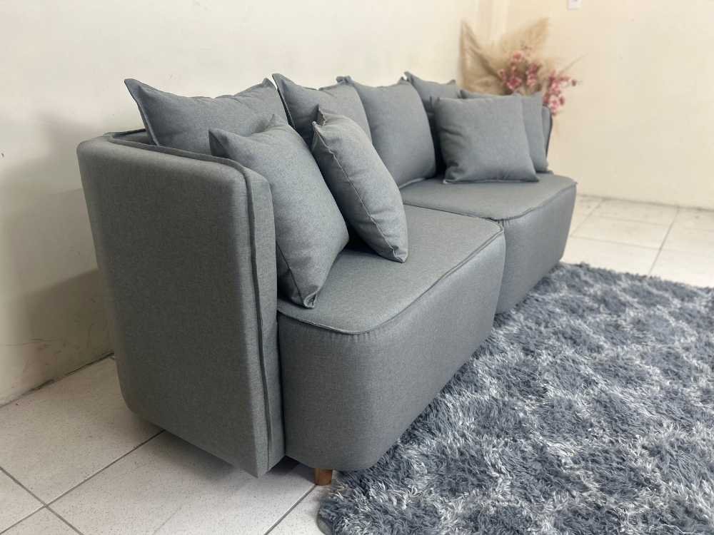 Sofá Orgânico Opel 2.00m - Linho Cinza - Imagem 7