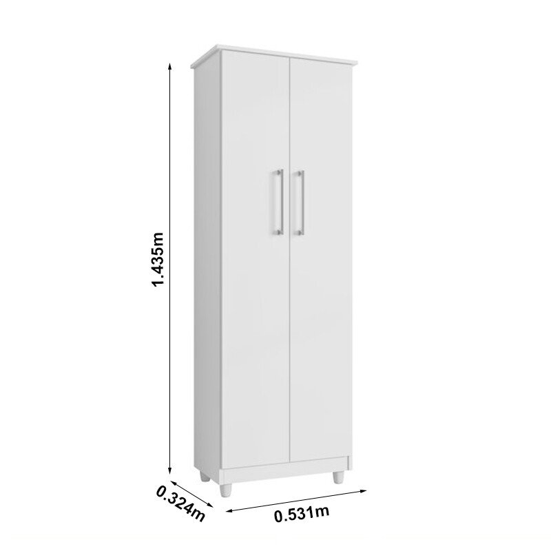 Armário Multiuso Nina Branco Larg. 0.53m - Rud Rack - Imagem 3