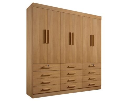 Guarda-Roupa Mônaco 6 portas e 12 gavetas - Cinamomo