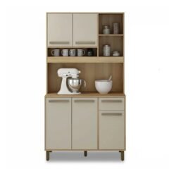 Armário Ametista Larg.1.10m Cinamomo/Off 05 Portas 01 Gaveta - Valdemoveis