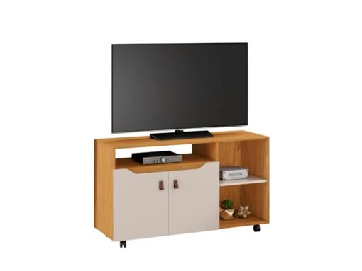 Rack Seleto 49" - Cinamomo/Off White - Imagem 2