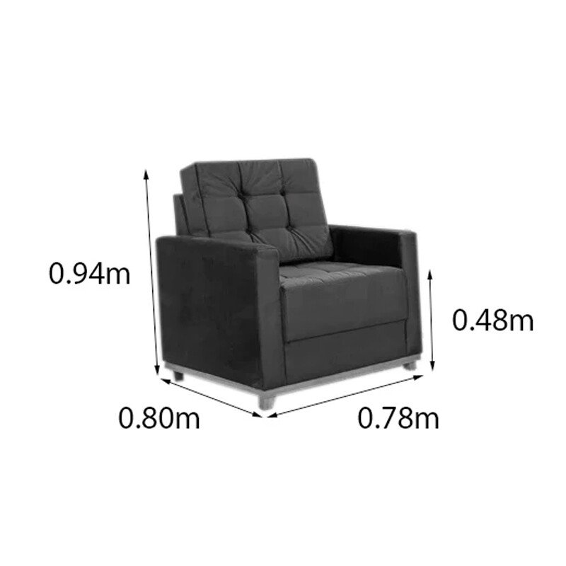 Poltrona Áustria Veludo Marrom A17 - Imagem 7