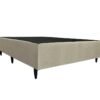 Base box Sommier camurça bege - 138x188x30