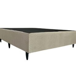 Base box Sommier camurça bege - 138x188x30