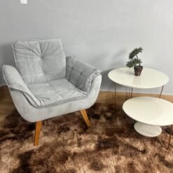 Poltrona Luna Innove - Prata Veludão