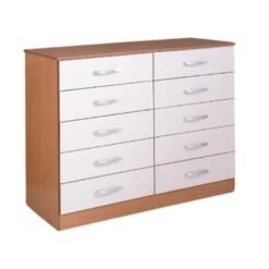 Cômoda 10 gavetas Ref.: 010 - Cinamomo/Off white