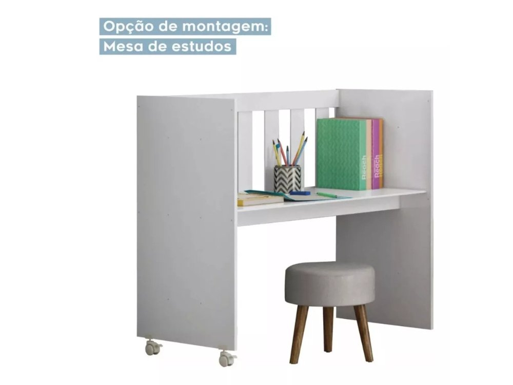 BERCO MULTIFUNCIONAL RUBI COM COLCHAO - BRANCO - Imagem 2