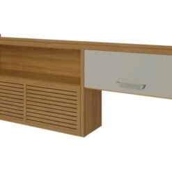 Armário de Cozinha Aéreo Princesa 2 portas Nicho 2,00 - Freijo/Off White