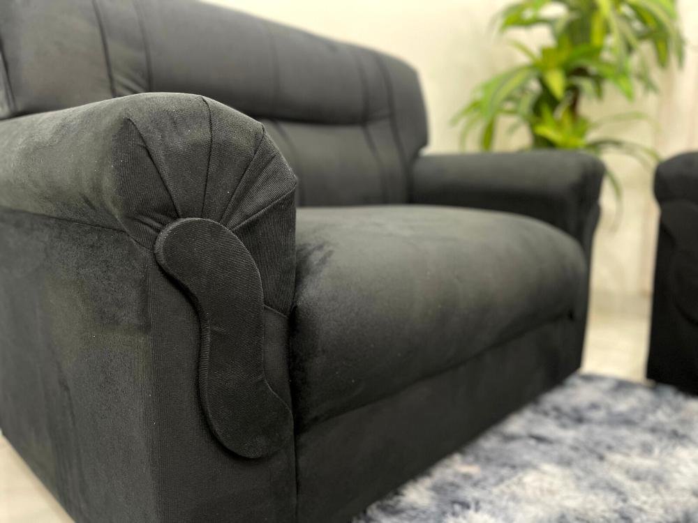 Conjunto de sofá 2 x 3 lugares REF 5014 - Preto - Imagem 6