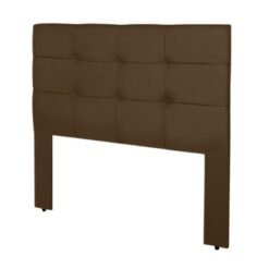 Cabeceira Cama Box Casal 1.40 Eslovênia Veludo Marrom