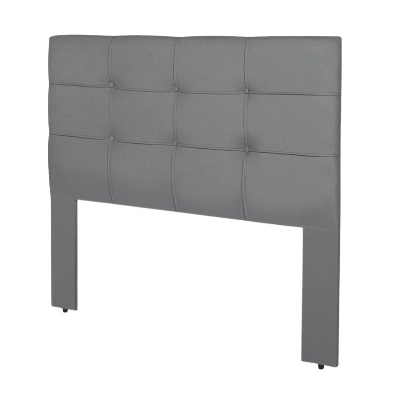 Cabeceira Cama Box Queen 1.60 Eslovênia Veludo Cinza