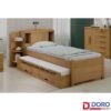 Cama Solteiro Milênio Cinamomo Cabeceira C/ Baú Larg. 1.30m - D Doro
