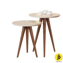 Conjunto Mesa de Apoio 8003 Luxo Perola (Off White) JB Bechara