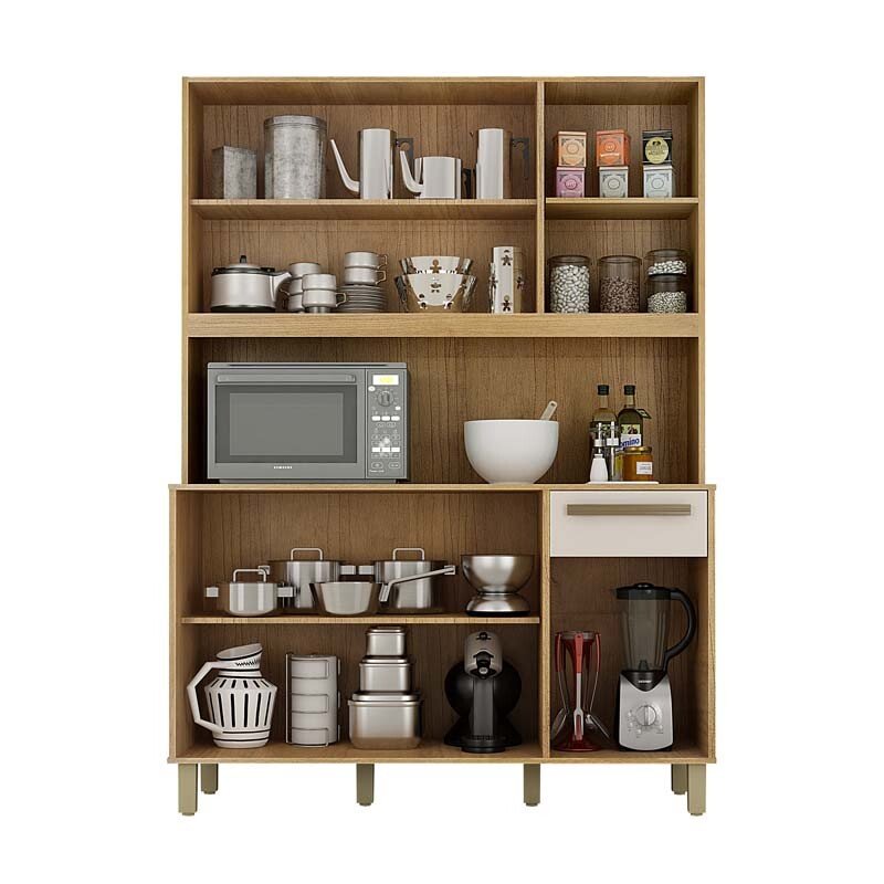 Armário de Cozinha Rubi Cinamomo/Off Valdemoveis - Imagem 2