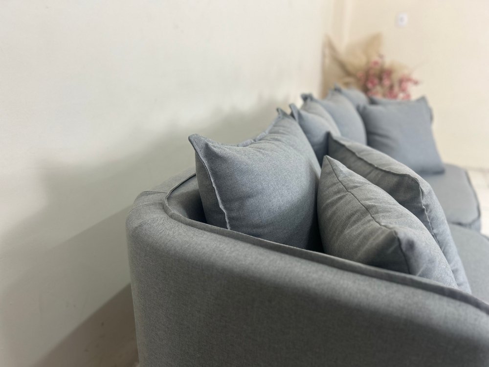 Sofá Orgânico Opel 2.00m - Linho Cinza - Imagem 4