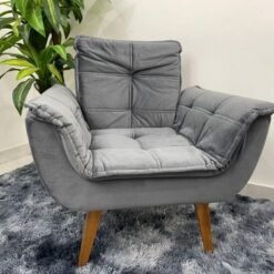 Poltrona Luna Innove - Cinza Veludão