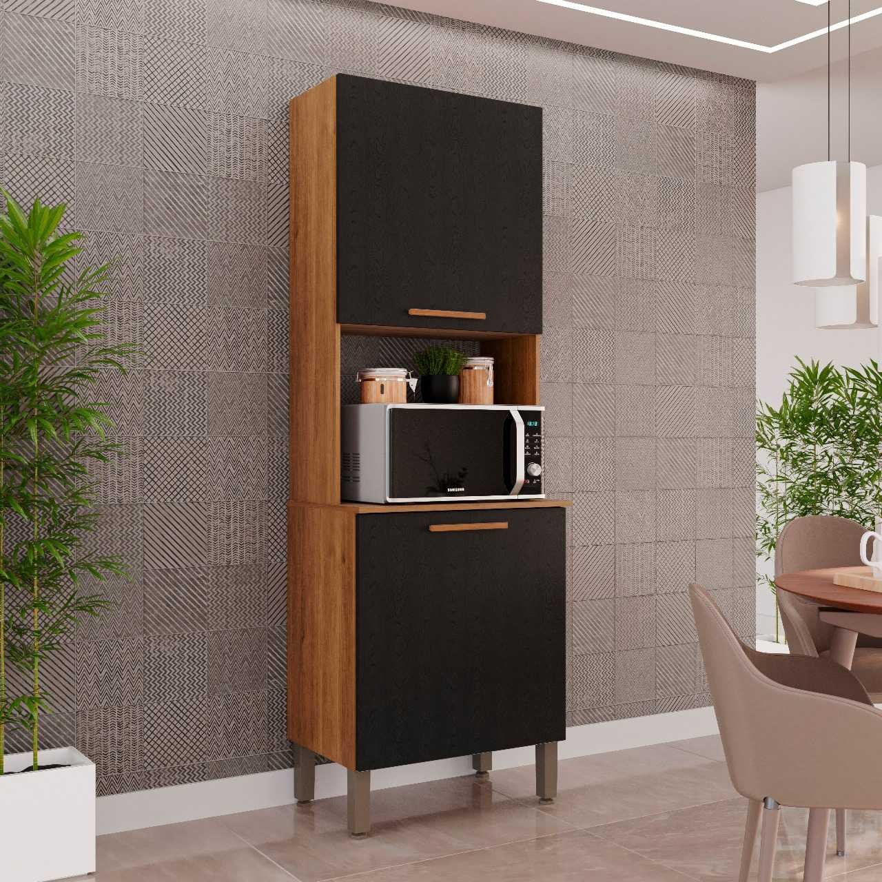 Paneleiro Torre Quente New Valência - Cinamomo/Preto