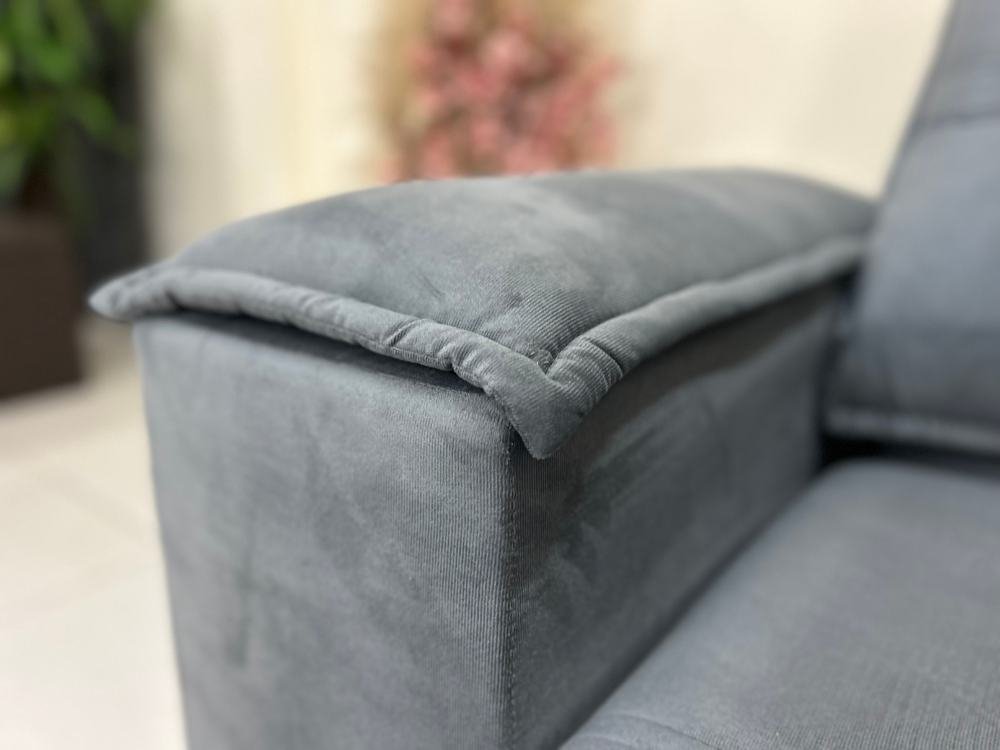Sofá Retrátil Reclinável Iguaçu 2.10m - Cinza Veludão - Imagem 3