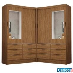 2 Roupeiros Sevilha Cinamomo C/ Espelho - Carioca