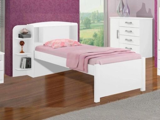Cama solteiro Milênio Plus - Branco
