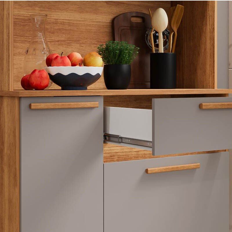 Kit Cozinha Lia Cinamomo/Off Larg. 0.83m Sallêto - Imagem 3