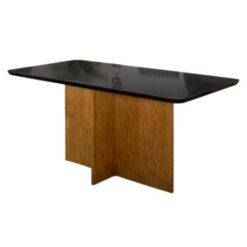 Mesa de Jantar Los Angeles 1.20x0.80 - Cinamomo/Preto
