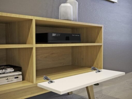 Rack Houston 50" - Cinamomo/Off white - Imagem 2