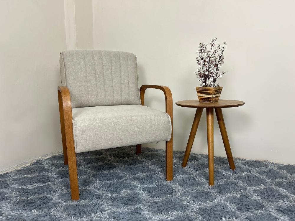 Poltrona Vênus - Cappuccino Linho - Imagem 2