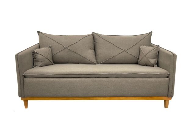 Sofá 2 lugares Lisboa Living 1.80m - Marrom Linho - Imagem 5